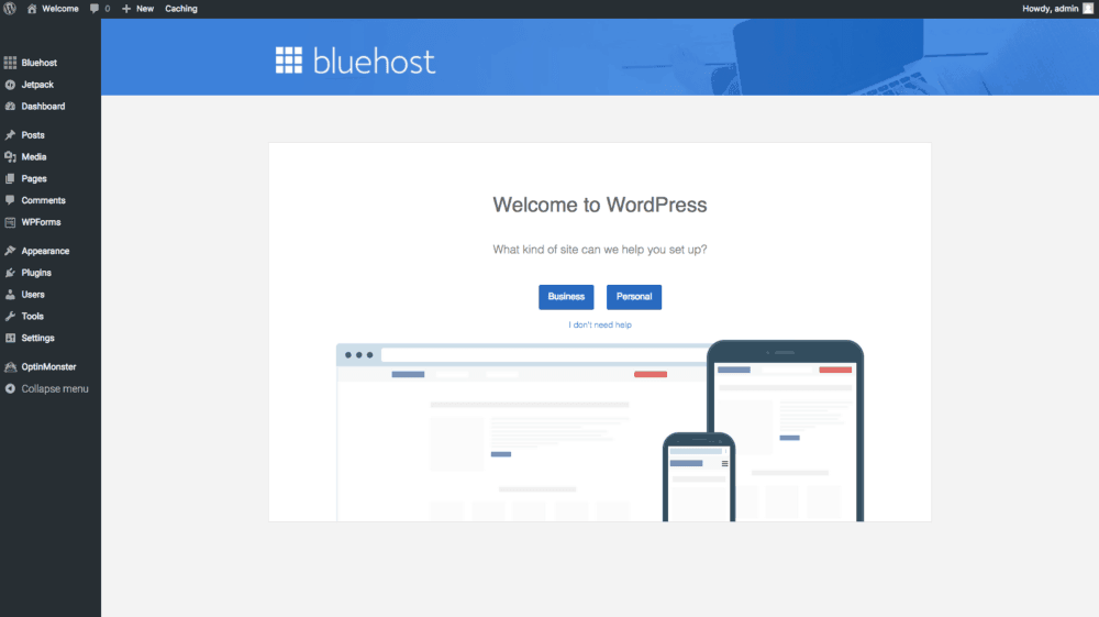 WordPress Dashboard