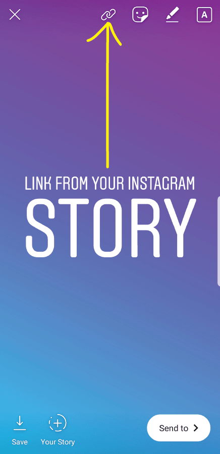 Instagram Story linking to an IGTV video