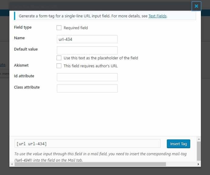 Pop up to fill out a field on Contact Form 7