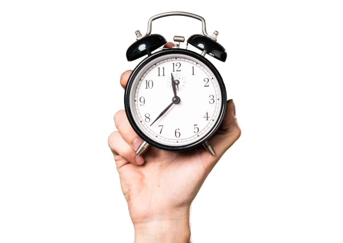 Clock representing productivity